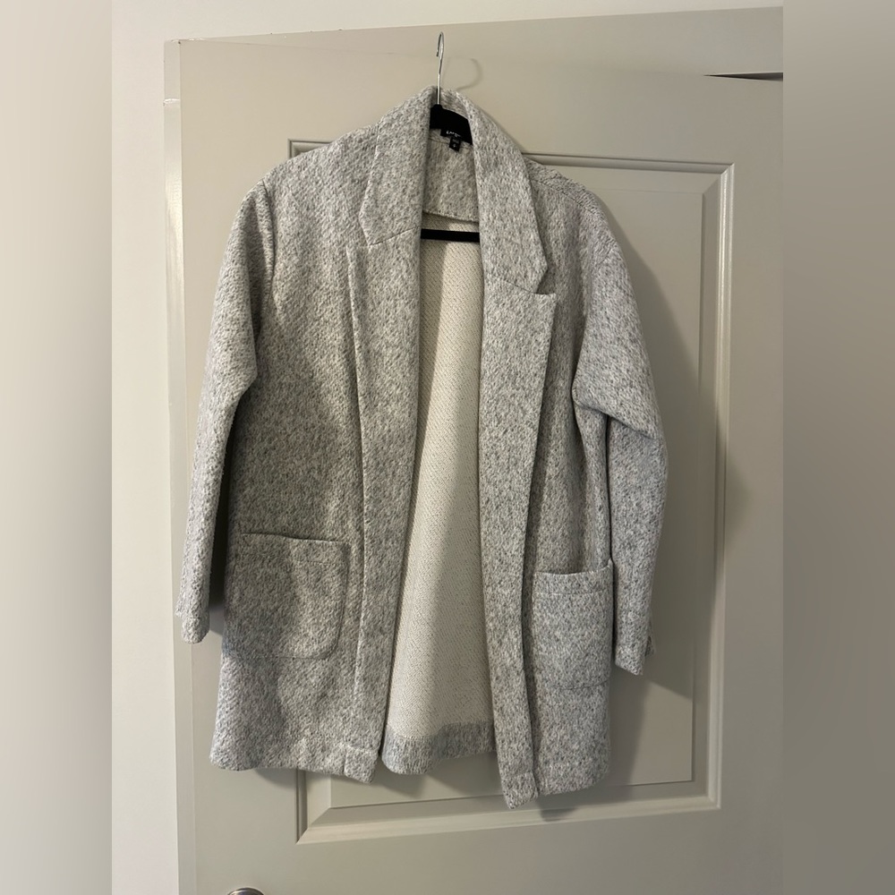 Sweater styled as a blazer